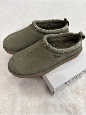 Koolaburra by UGG,Olive Green Suede Slip-On Clog,Size 11